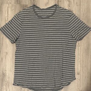 Lululemon Gray Striped Men's T-Shirt